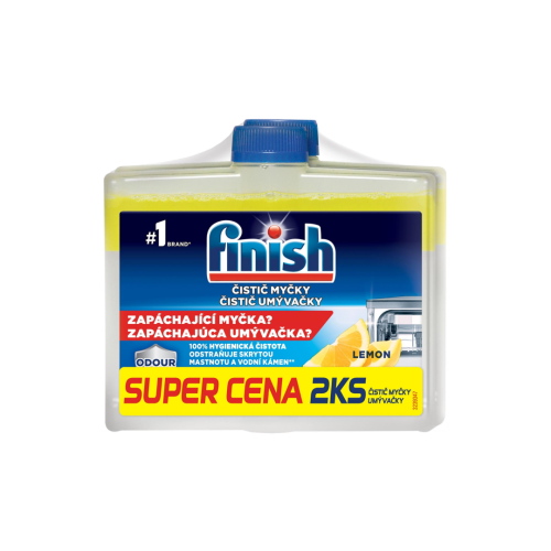 Čistič myčky FINISH 2x250 ml Lemon