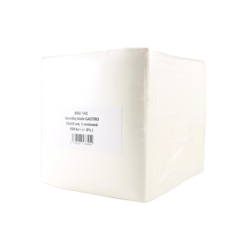 Ubrousky 33x33cm GASTRO bílé 1V 500ks