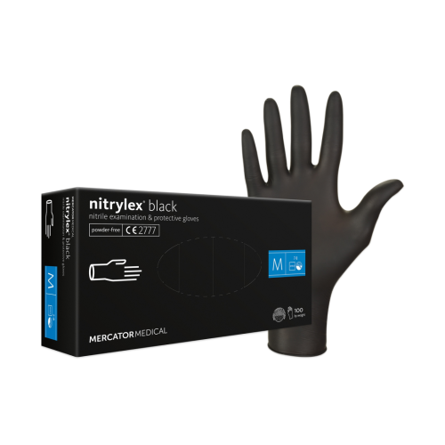 Rukavice vinylové M Mercator, bez pudru, 100ks, jednorázové