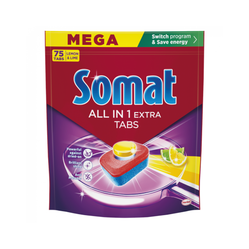 SOMAT tablety do myčky Lemon 75 ks