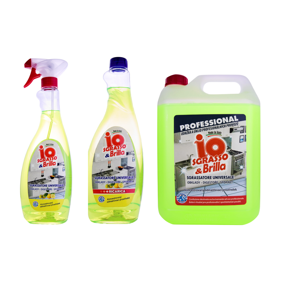 IO SGRASSA BRILLA odmašťovač (více druhů)