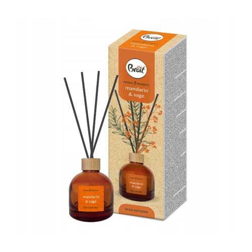 BRAIT vonné tyčinky Herbal moments 100 ml (více druhů) - Mandarin & Sage