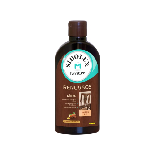 SIDOLUX M Renovace mléko na nábytek mandle 300 ml
